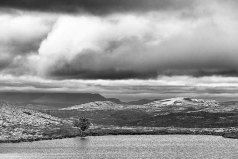 Mountain lake, Alvdal Vestfjell, Hedmark, Innlandet, Norway, September 2025