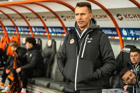 LUBIN, POLAND - MARCH 2, 2026: Football match between KGHM Zaglebie Lubin vs - Wisla Plock. Head
