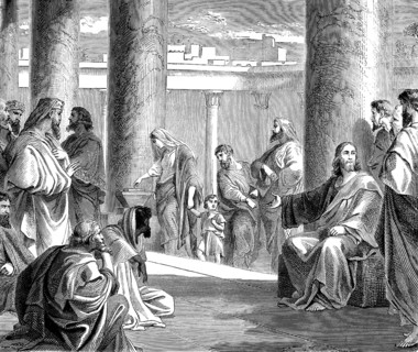 The poor widow, Gospel of Luke, chapter 21, verse 3, New Testament, Jerusalem, tax, duty, money,
