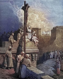 Gerard of Avesnes exposed on the walls of Arsuf First Crusade1096 1146, Historical, digitally