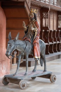 Palmesel created around 1470, St Mary's Church, Kalbensteinberg, Middle Franconia, Bavaria, Germany