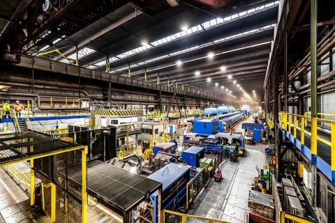 Thyssenkrupp Warmwalzwerk, Hohenlimburg, Hagen, North Rhine-Westphalia, Germany