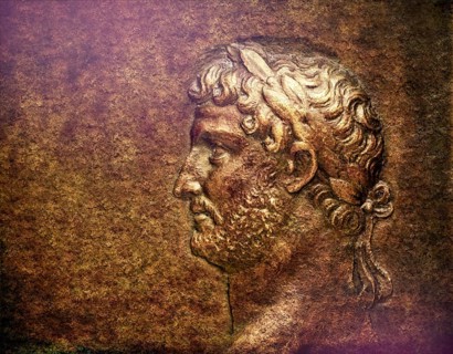 Hadrian or Publius Aelius Hadrianus Augustus, 76 - 138, Roman emperor, digitally edited