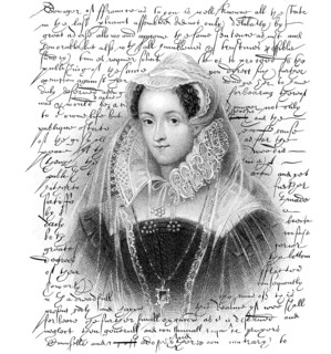 Faksimile des Hinrichtungsbefehls für Maria Stuart, Königin der Schotten, verfasst von Elisabeth I.