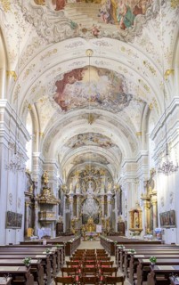 Baroque parish church, Waidhofen an der Thaya, Lower Austria, Austria