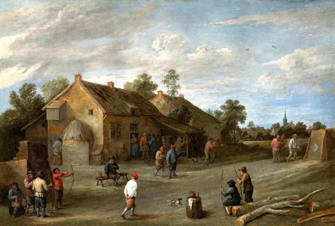 The Archers (1645-1649), painting by David Teniers (baptised 15 December 1610 in Antwerp, died 25