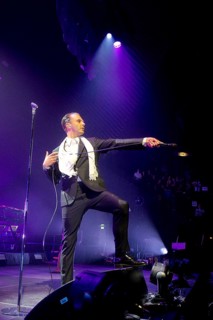 Theo Hutchcraft (singer) from HURTS live on 15 Years of Happiness Tour at Tempodrom Berlin on