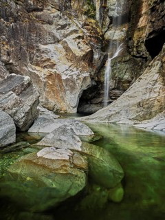 Cascata del Salto waterfall, Maggia, Maggia Valley, Canton Ticino, Switzerland