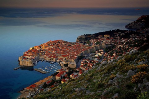 Croatia, Dubrovnik, twilight, Dalmatia