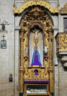 Our Lady of Sorrows, Sacred Work of Art in the Igreja de São João Novo, Catholic Church, Old Town,
