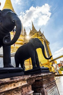 Wat Phra Kaeo, Temple of the Emerald Buddha. Bangkok, Thailand