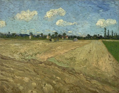 Ploughed fields, The furrows (1888), Painting by Vincent Willem van Gogh (born 30 March 1853 in