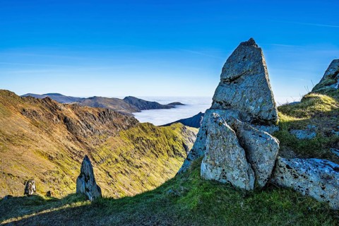 Snowdon Massif, Snowdon Range, Snowdonia, North Wales, UK