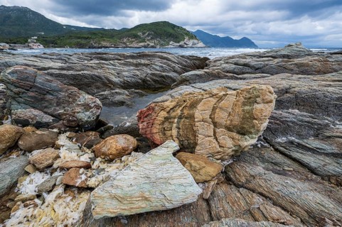 Coast near Port de Centuri, Cap Corse, Haute-Corse, Corsica, France