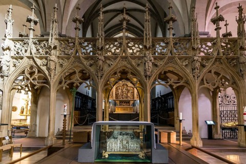 Interior view, St. Stephen's Cathedral, Breisach am Rhein, Kaiserstuhl, Breisgau,