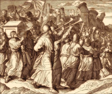 Battle of Jericho, Old Testament, by Julius Schnorr von Carolsfeld, 1860