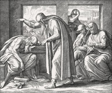 Job's Affliction, Old Testament, by Julius Schnorr von Carolsfeld