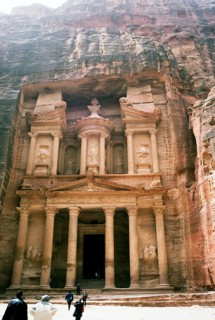 The Treasury building at the archaeological site of Petra, Jordan, 1998