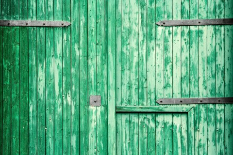 Old wooden door