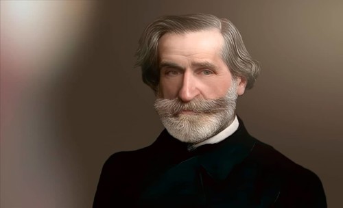 Giuseppe Fortunino Francesco Verdi, 1813 – 1901, Italian composer, digitally edited after a