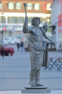Sculpture Genius Popoli Romani, God of Protection of the Roman State, by Klaus Glutting 2000,