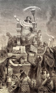 Croesus, king of Lydia, on the pyre
