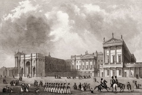Buckingham Palace, London, England, after John Woods, ca 1850