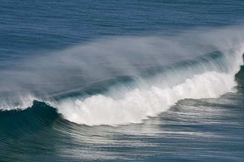 Breaking wave, Atlantic Ocean, Sagres, Algarve, Portugal