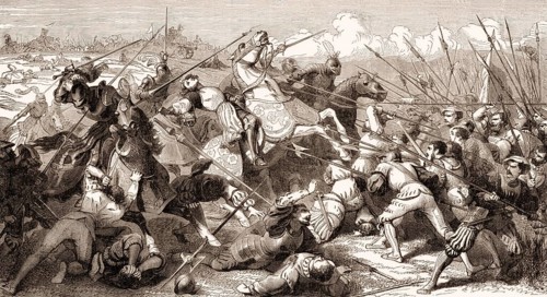 Troops of Pope Julius II besieging Bologna, 1506