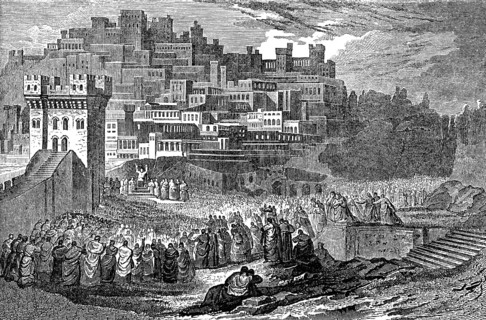 Ezra reading the law, Book of Ezra, Old Testament, Hebrew Tanakh