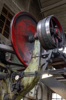 Transmission drive in a drop forge, formerly Dietz & Pfriem valve factory, today Industrial Museum