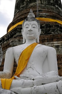 Buddha statue in Wat Yai Chai Mongkhon, Buddhist temple, Ayutthaya, Ayutthaya province, Thailand