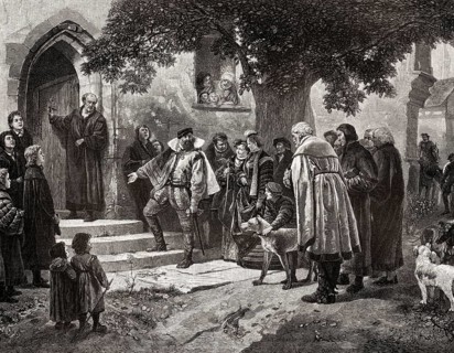 Christoph of Württemberg, Duke of Württemberg, visits a monastery converted to school, 16th century