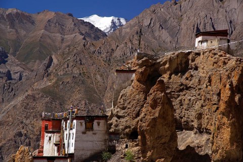 Dhankar monastery in Spiti Valley, India, Spiti, Himachal Pradesh, India