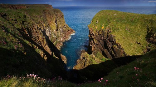 Europe, Scotland, Great Britain, England, landscape, rock cave, Bullers of Buchan, cliffs, Aberdeen