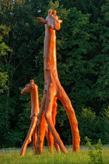 Giraffes by Günter Schumann, Buchheim Collection - Museum of Imagination, by Lothar-Günther