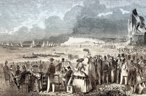 Regatta in Le Havre, Normandy, France, 1857