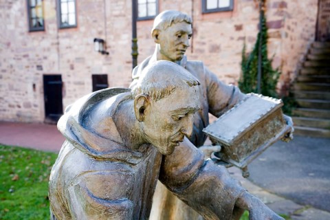Sculpture, the monks Rogerus or Roger of Helmarshausen, well-known goldsmith with Herimann, creator