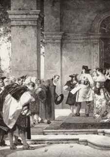 Reception of the Huguenots, Frederick William, the Great Elector, Potsdam Castle, November 8, 1685