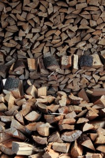 Firewood, split logs