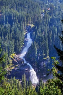 Krimml Waterfalls, the highest in Austria with a drop of 385 metres, Krimml, Krimml Achental, Hohe