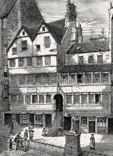 Allan Ramsay's House, High Street, Shop of Allan Ramsay (1686-1758), a Scottish poet, Edinburgh,