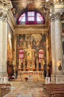 Church of San Sebastiano in Venice on a sunny day in winter, Italy