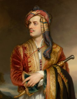 George Gordon Noel Byron, 6th Baron Byron of Rochdale, 1788, 1824, British poet, in Albanian dress,