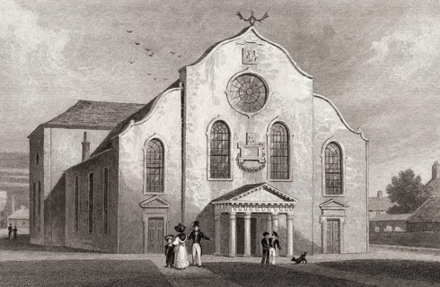 Canongate Church, Edinburgh, Scotland, 19th century, from Modern Athens by Th. H. Shepherd