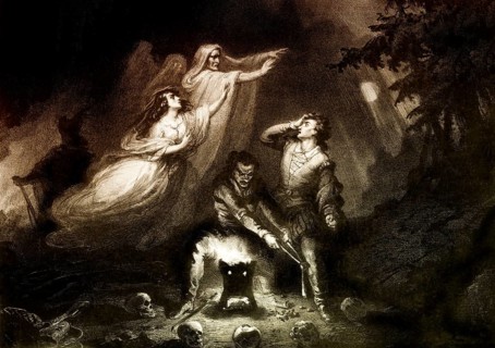 Scene from Act 2, the Romantic opera Der Freischütz by Carl Maria von Weber, 1786 - 1826, German