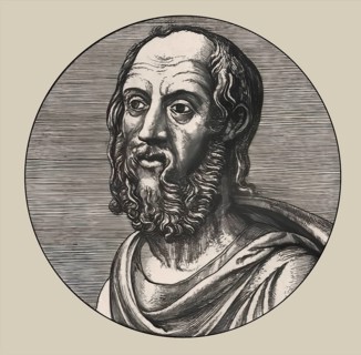 Gaius Plinius Secundus, AD 23/24 – 79, called Pliny the Elder, Roman author, digitally altered