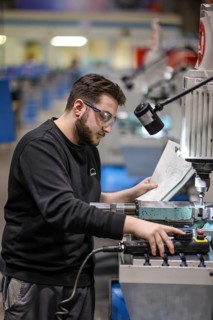 Oberhausen, North Rhine-Westphalia, Germany, Apprentices in metalworking professions. Apprentice at
