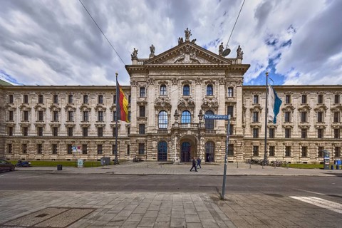 Palace of Justice, Munich Regional Court I, Ministry of Justice, Palace, Neo-Baroque style,
