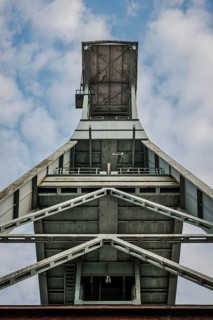 Ewald colliery, winding tower, industrial monument, coal, mining, industry, history, Herten,